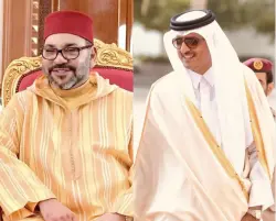 الملك محمد السادس يهاتف أمير قطر